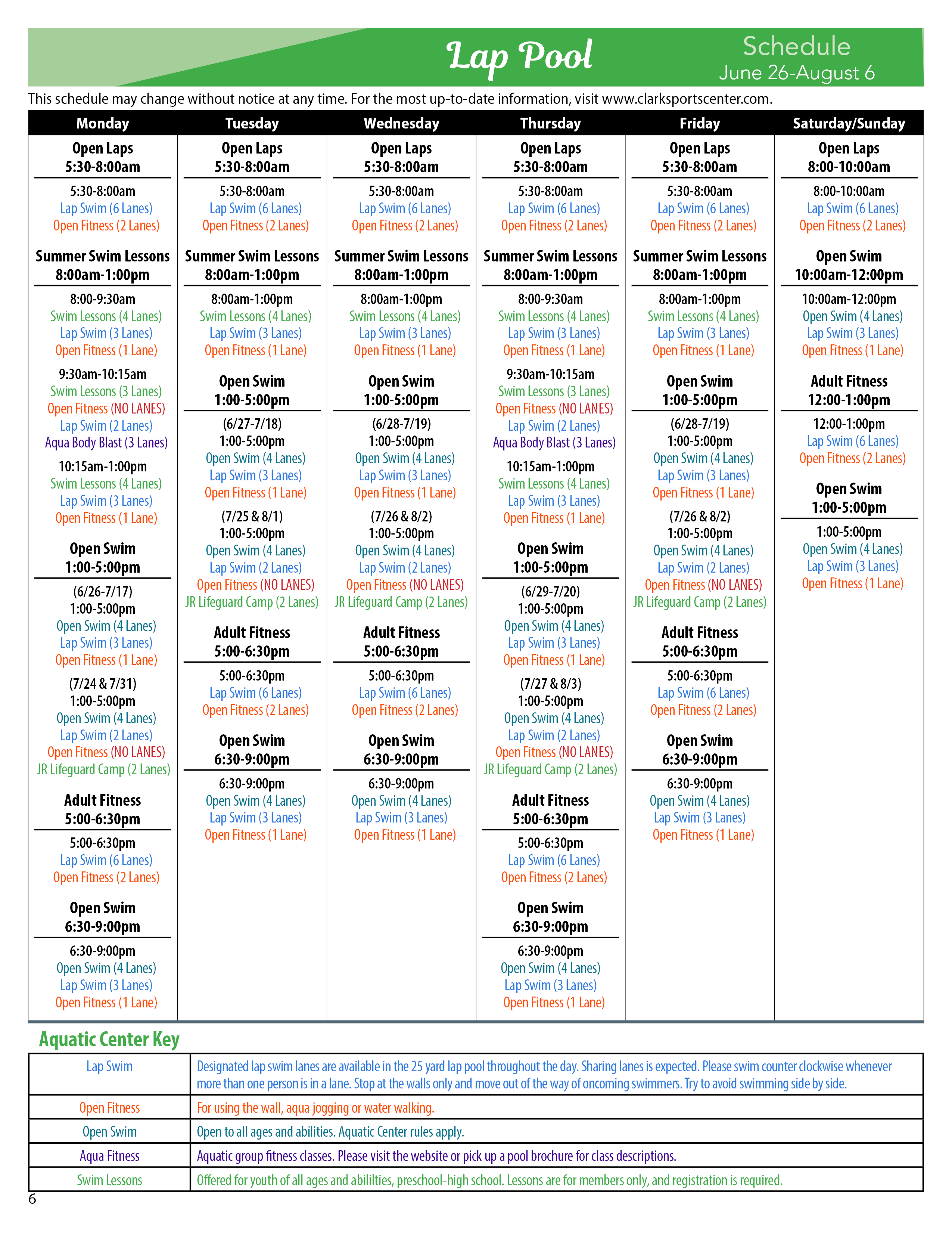 marysville pool schedule