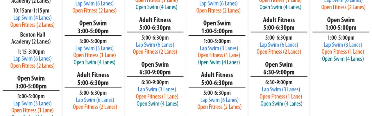 2017-summer-aquatics-schedule-lap-pool | The Clark Sports Center
